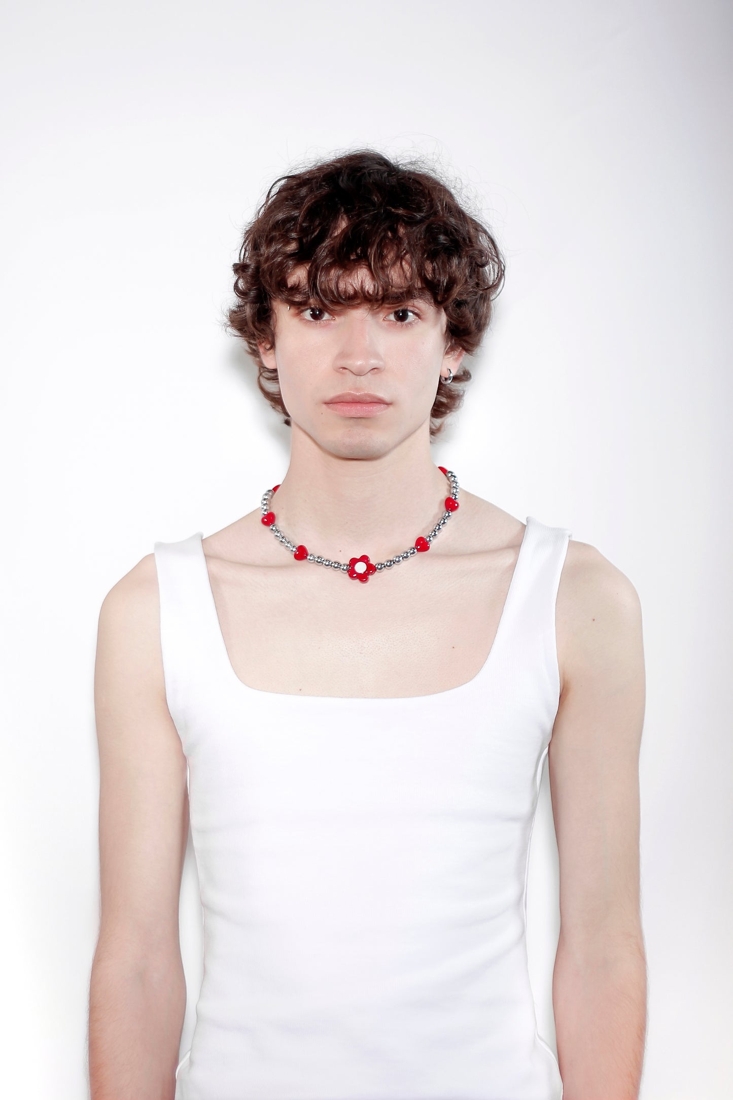 Flower Power Red Necklace