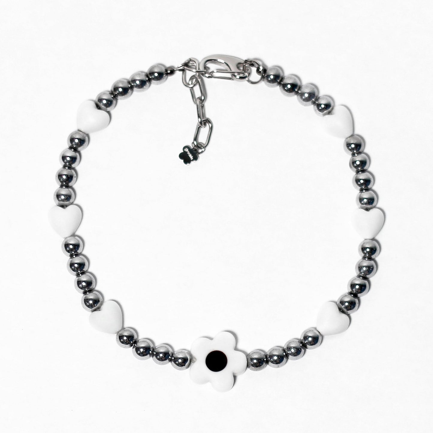 Flower Power White Necklace