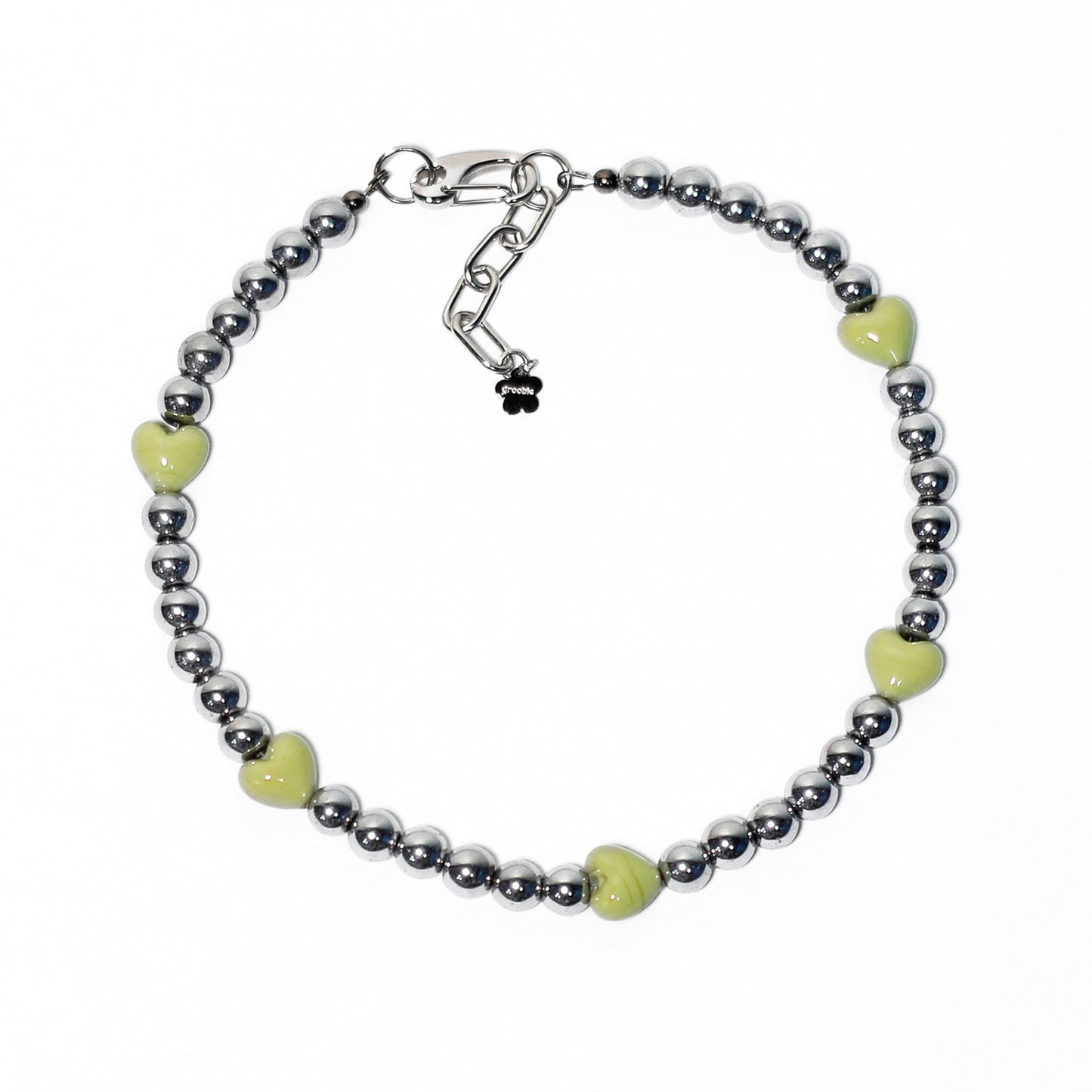 Pistachio Heart Necklace