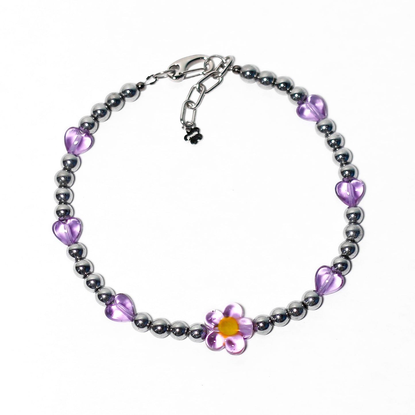 Flower Power Purple Necklace