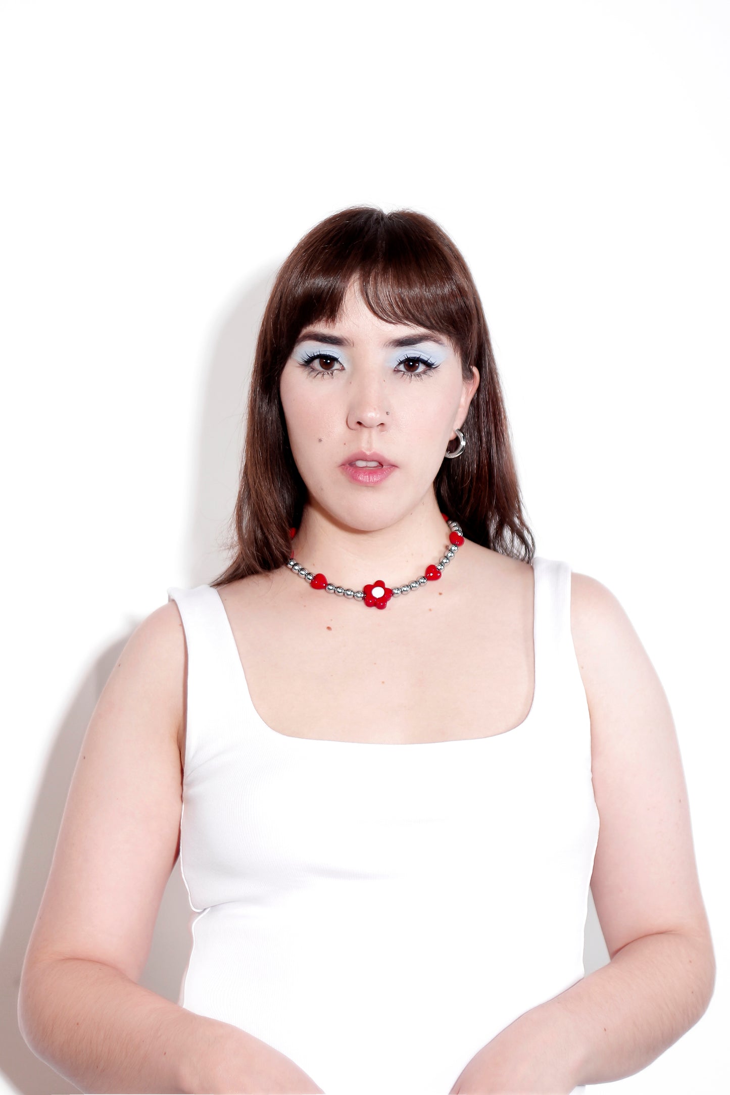 Flower Power Red Necklace