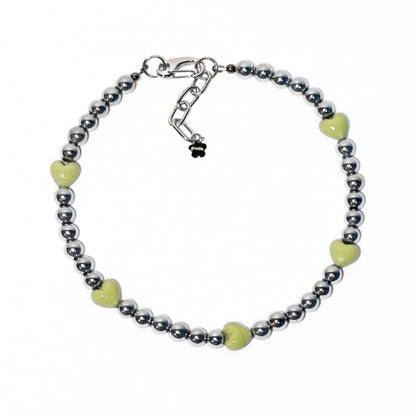 Pistachio Heart Necklace