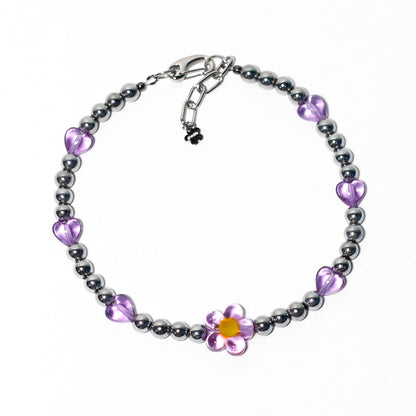 Flower Power Purple Necklace