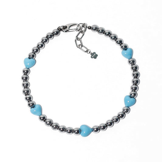 Baby Blue Heart Necklace