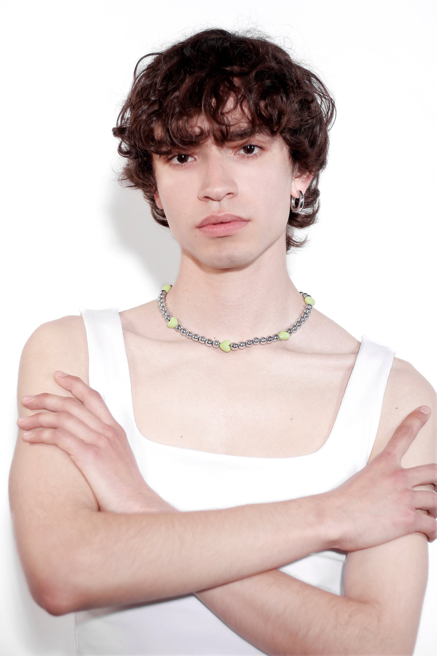 Pistachio Heart Necklace
