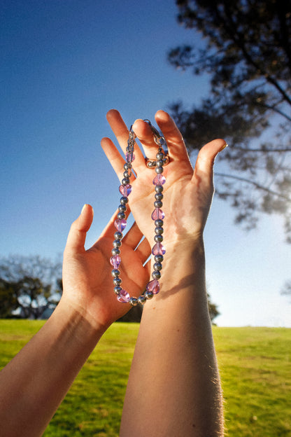 Purple Heart Necklace