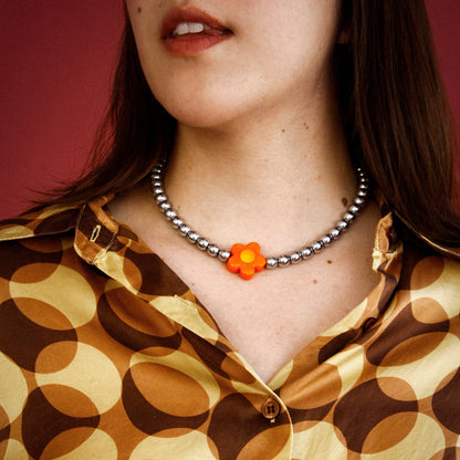 Bloom Orange Necklace
