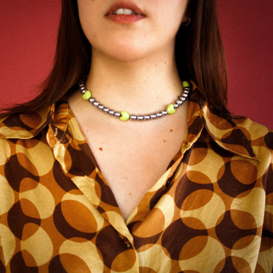 Pistachio Heart Necklace