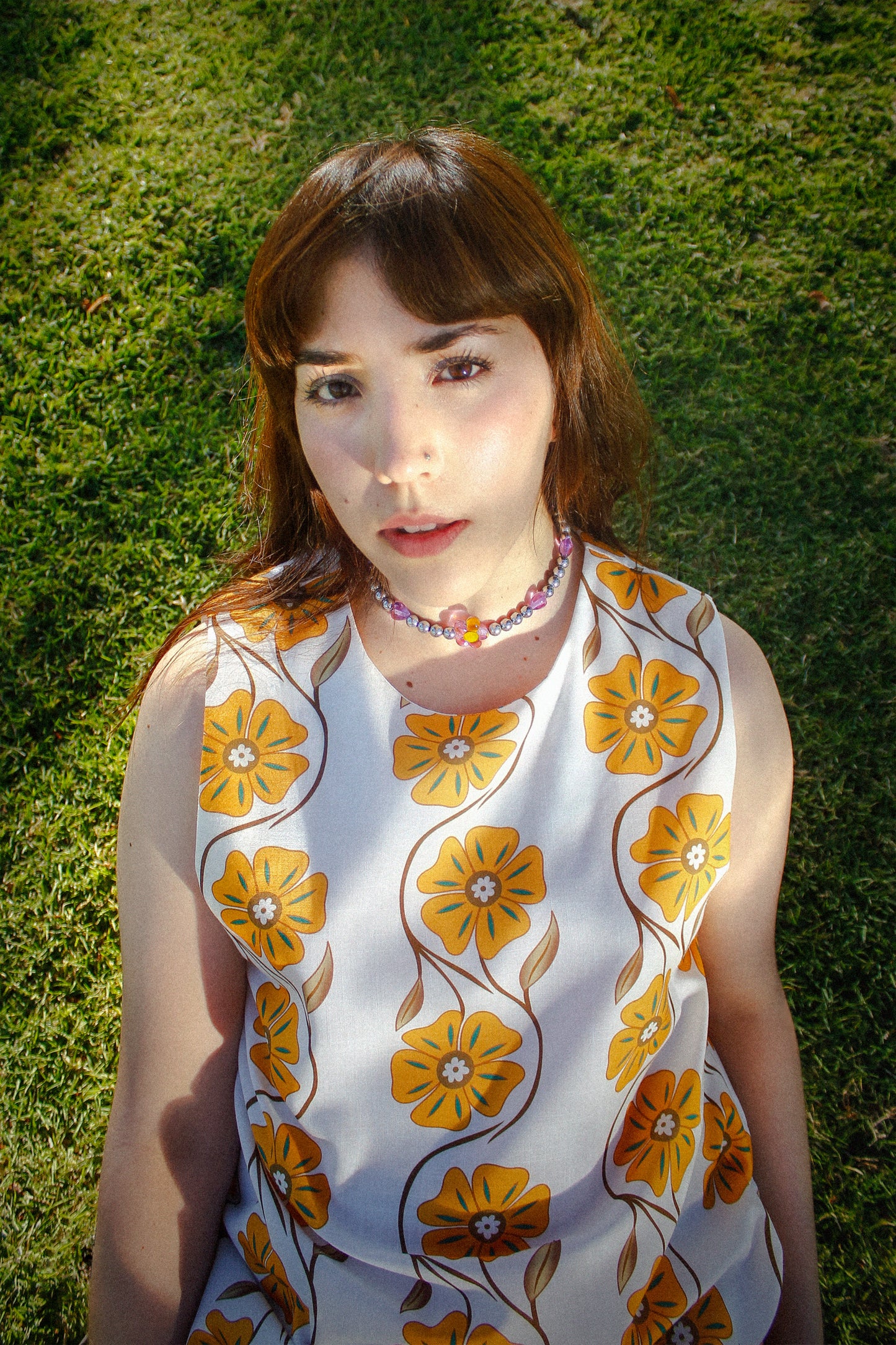 Flower Power Purple Necklace