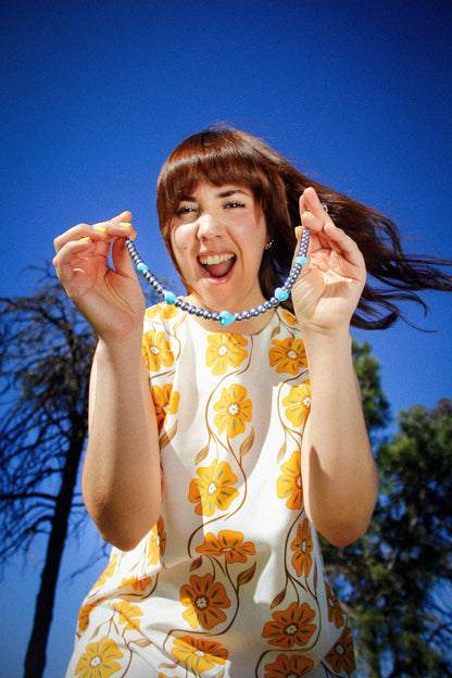 Baby Blue Heart Necklace
